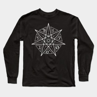 Heptagram Alchemy 7 Pointed Star Long Sleeve T-Shirt